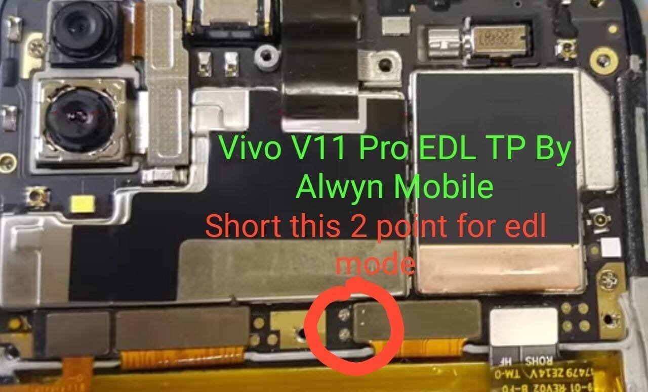 Vivo V11 Test Point / EDL Point